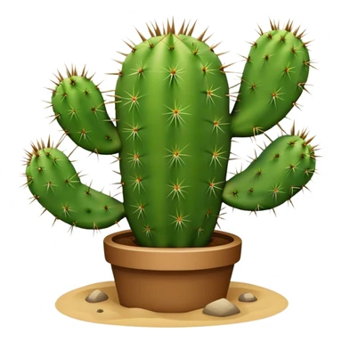 cactus plant with spines sticker
