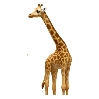 Giraffe standing in front of Eiffel Tower sticker