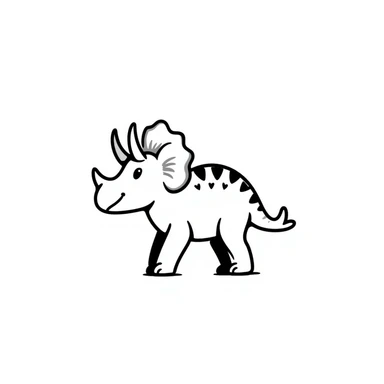Triceratops sticker