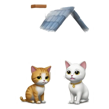 cats buying a house sticker