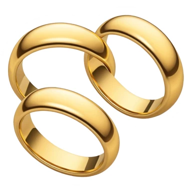 Wedding rings with brilliant  sticker