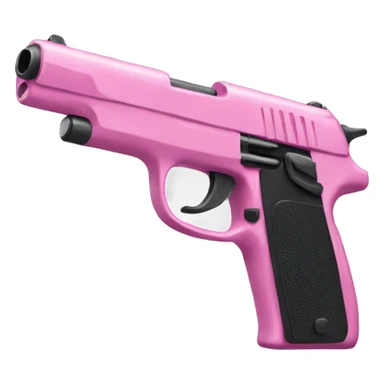 Pink gun sticker