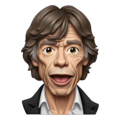 mick jagger sticker