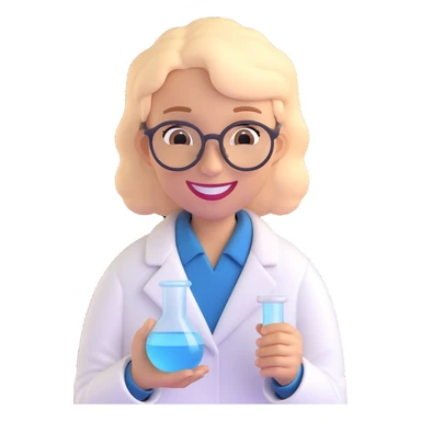 smile scientist sticker