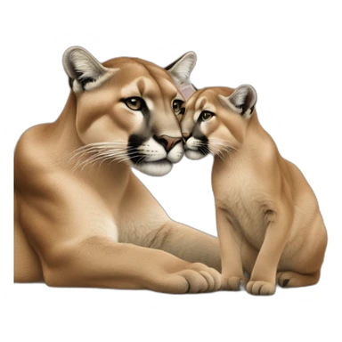 puma et nike qui font un calin sticker
