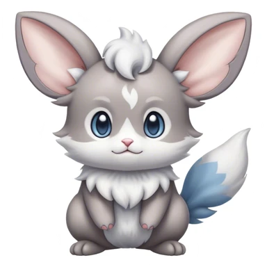 Minccino-Espurr-Cinccino-creature-hybrid sticker