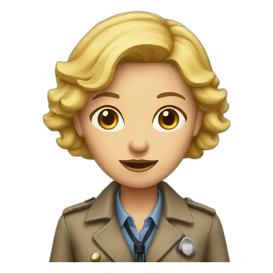 woman-detective sticker