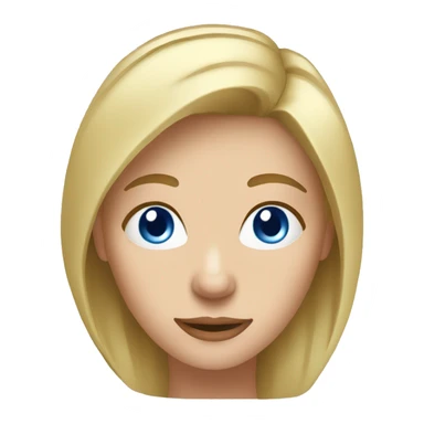 woman with blond Hair and Blue Eyes growing rosemary out of her head sticker