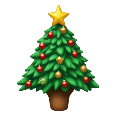 Christmas tree with sumbrero sticker