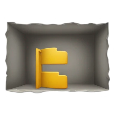 two walls meet in a corner sticker