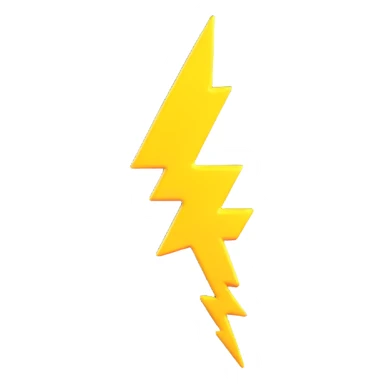 yellow lightning bolt sticker