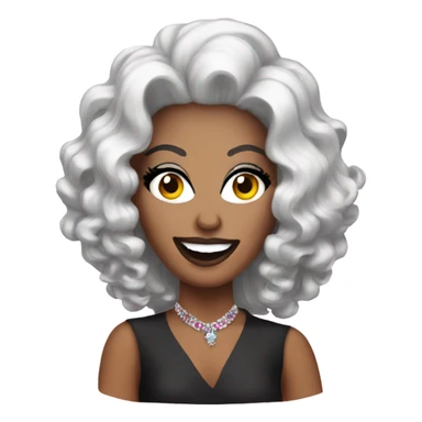 A drag queen  sticker