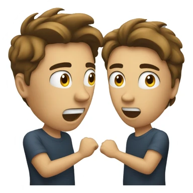 two people arguing  sticker