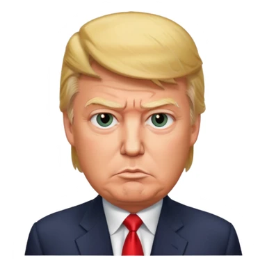 black donald trump sticker