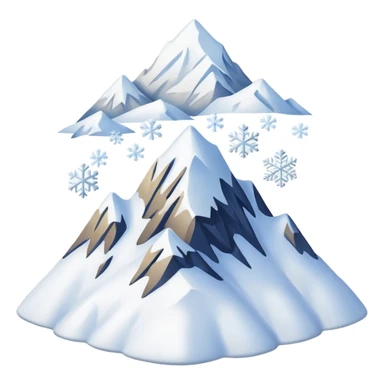 Snow Peak, many snow sticker