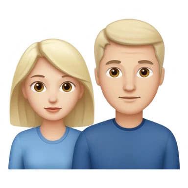 White man color Woman sticker