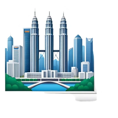 kuala lumpur twin towers sticker