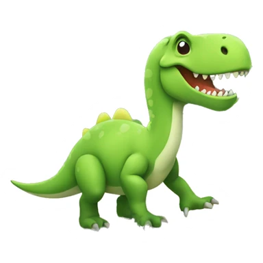 Dinosaur at the beach sticker