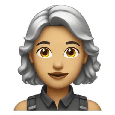 Femme avec corp sticker