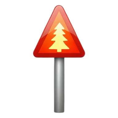 christmas stop signal sticker