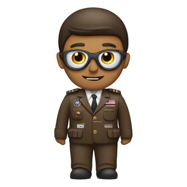 Plane With brown pilot sticker