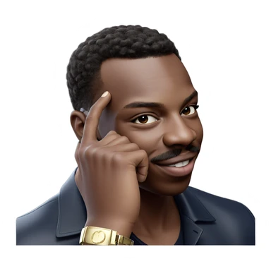 stylish boy with mustache sticker