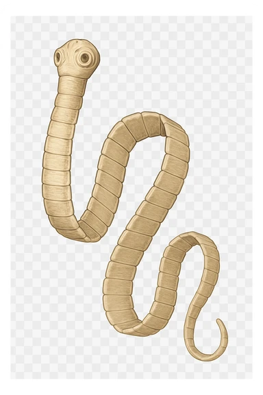 tenia senza sfondo sticker