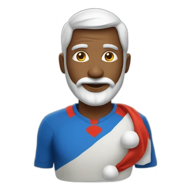 Le père Noël qui joue au foot sticker