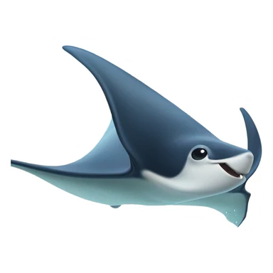 Manta ray sticker