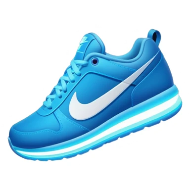 Un logo de nike en luz de neon sticker
