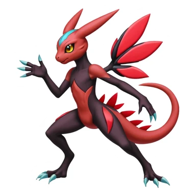 Colorful Meloetta-Guilmon-Darkrai-Pokémon-Fakémon-fusion-hybrid-creature sticker