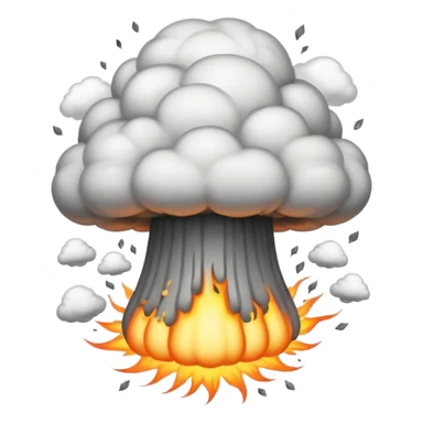 Mushroom cloud of nuke sticker