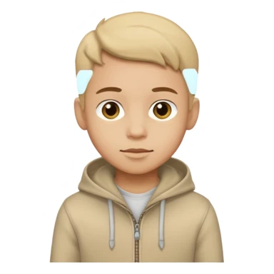 birthday  boy in biege sticker