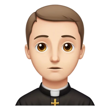 A Catholic priest hearing confession sticker