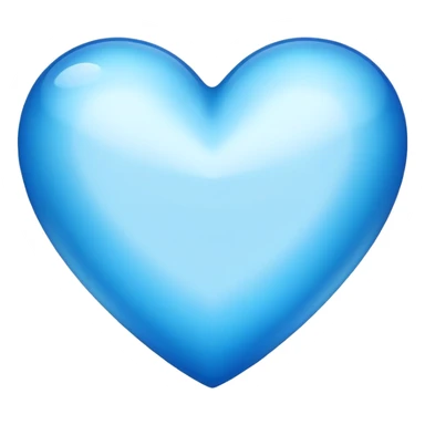 Azure heart sticker