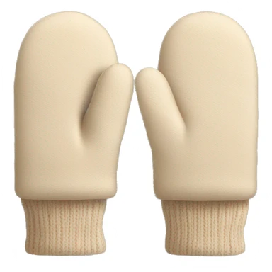 Beige mittens sticker