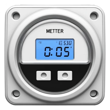 electricity meter without number other than text on it sticker