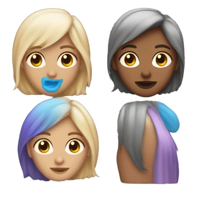 transgender pretty woman, with transgender colours sticker