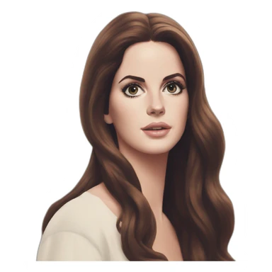 lana del rey heart eyes sticker