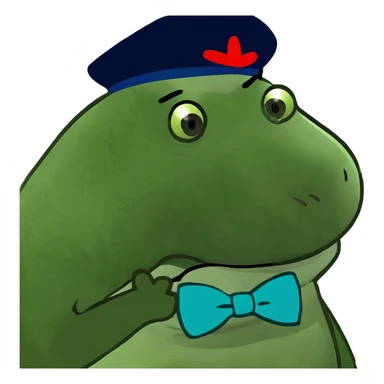 Cute fat baby hippopotamus sticker