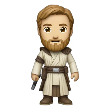 Funko pop ben kenobi sticker