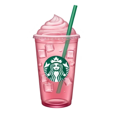 pink iced tea Starbucks drink sticker