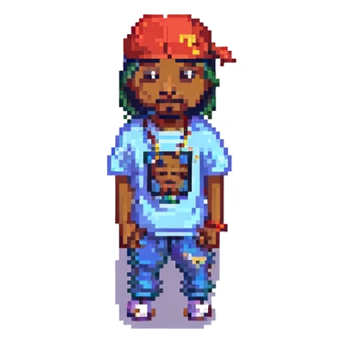 Репер 2Pac, no background sticker