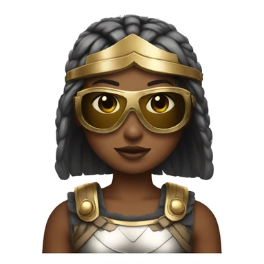 Girl gladiator with sunglasses  sticker