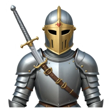 Headless Knight with Sword close up sticker