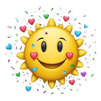 smiley face exploding with love sticker