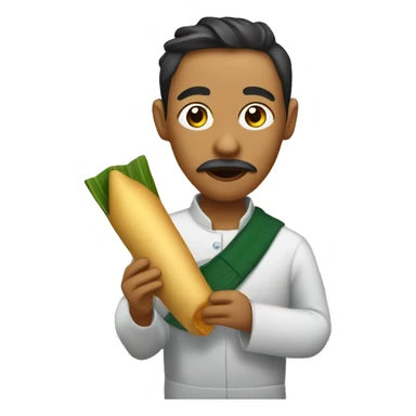 Xolo eating a tamal  sticker