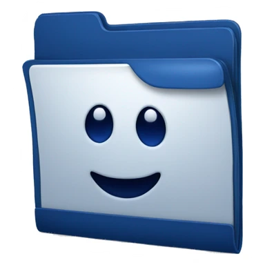 dark blue folder sticker