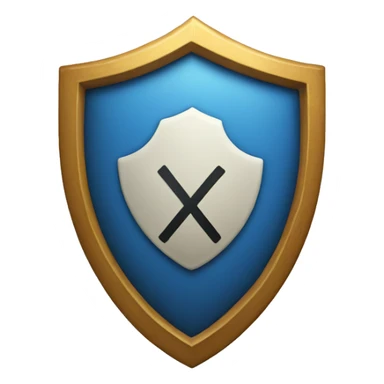 shield with a check mark sticker