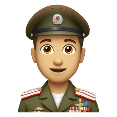 military boy in turkish uniform sticker